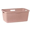 Curver jute wasmand - 46 liter - roze- Wasmanden