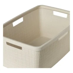 Curver jute wasmand - 46 liter - beige- Wasmanden