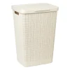 Curver jute wasmand met deksel - 58 liter - beige- Wasmanden