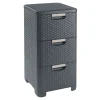 Curver ladeblok met 3 lades - grijs - 60x27.8x32.8 cm- Opbergbakken|Opbergboxen