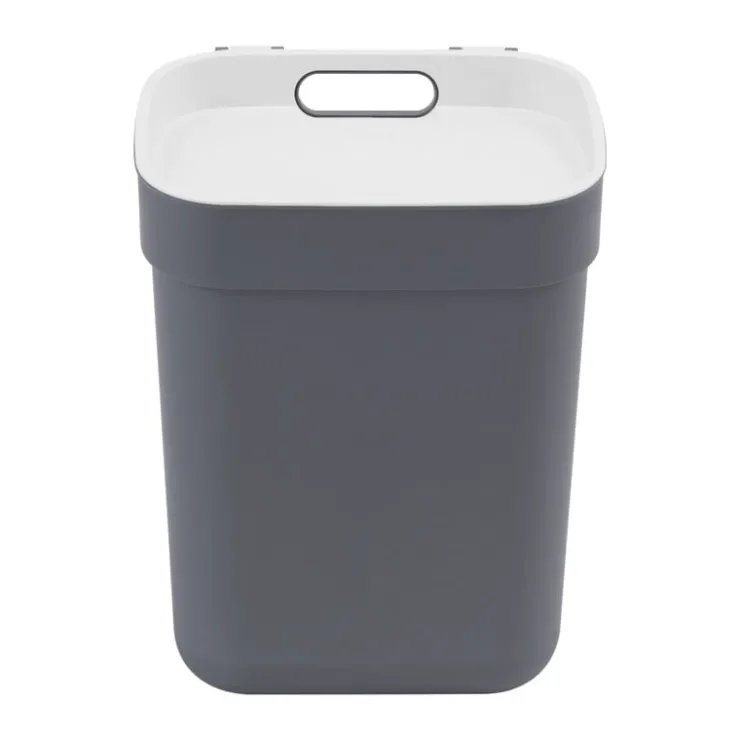 Curver prullenbak ready to collect - donkergrijs/lichtgrijs - 10 liter- Pedaalemmers|Prullenbakken