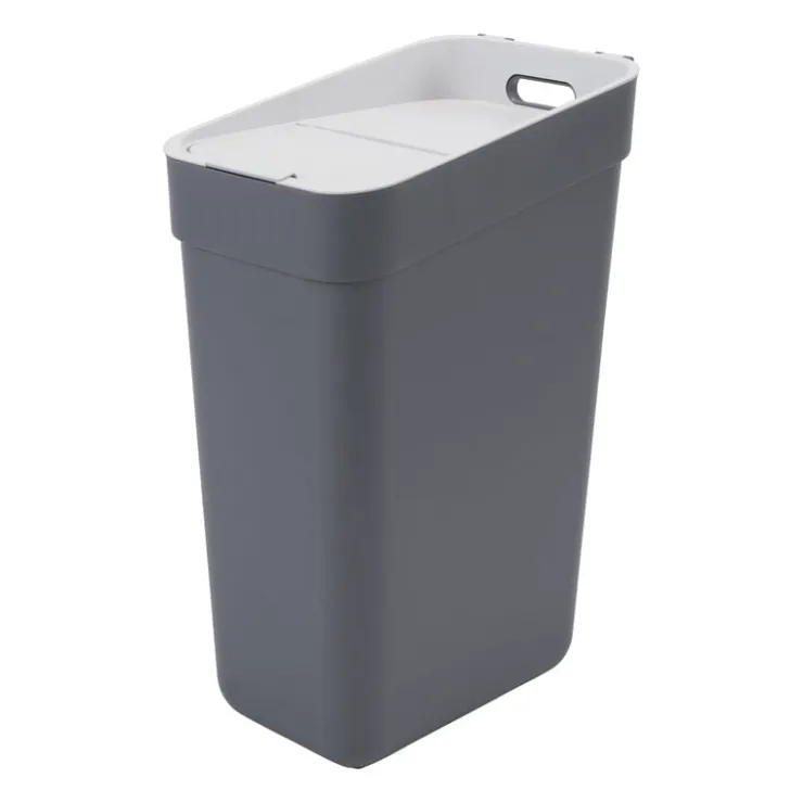 Curver prullenbak ready to collect - donkergrijs/lichtgrijs - 30 liter- Pedaalemmers|Prullenbakken