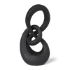 Xenos Deco knoop - zwart - 25x15x8 cm- Decoratieve Beelden