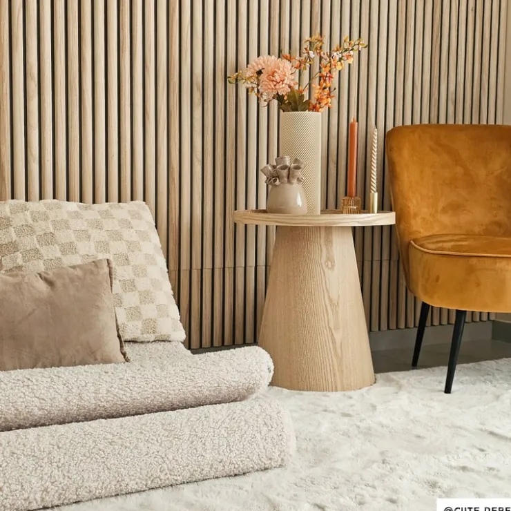 Xenos Decoratie vaas keramiek koraal - beige - 12.5x9x17 cm- Vazen|Vazen