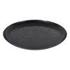 Xenos Decoratieplateau - zwart - Ø34 cm- Kaarsenplateaus