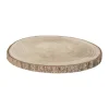 Xenos Decoratieplateau hout - bruin - ø26x2 cm- Kaarsenplateaus