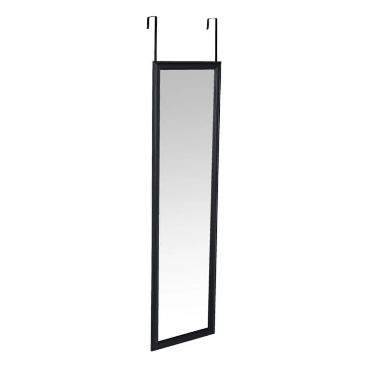 Xenos Deurspiegel - zwart - 34x124 cm- Passpiegels