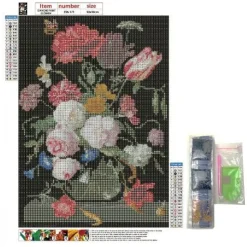 Xenos Diamond paint - bloem - 40x30 cm- Knutselpakketten|Diamond Paintings