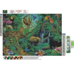 Xenos Diamond paint - jungle - 30x40 cm- Knutselpakketten|Diamond Paintings