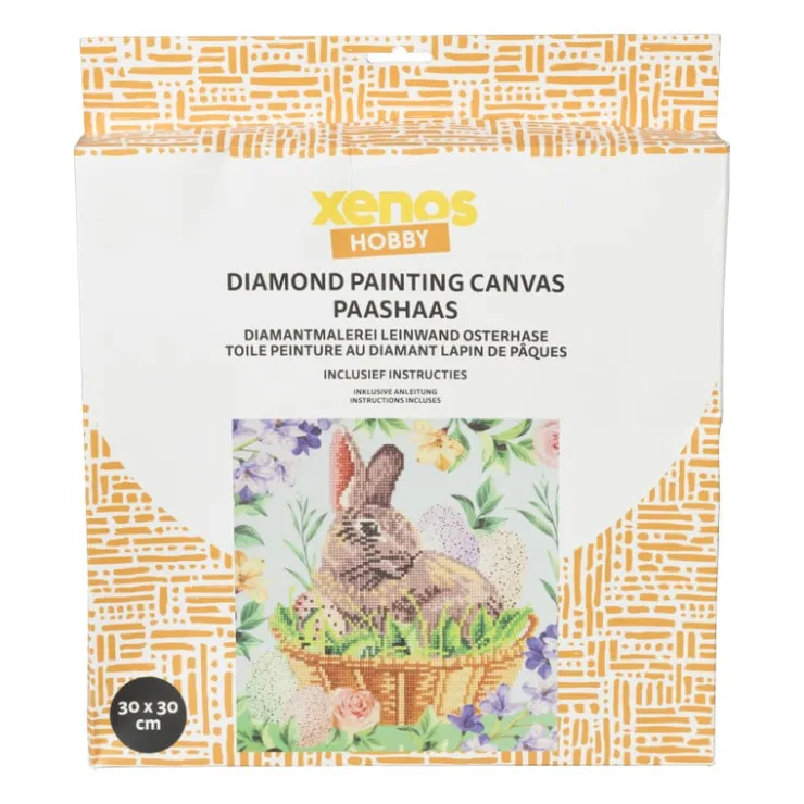 Xenos Diamond painting - pasen - 30x30 cm- Diamond Paintings