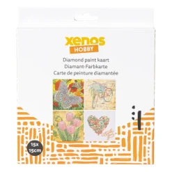 Xenos Diamond painting kaart - set van 4- Diamond Paintings