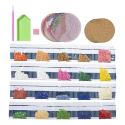 Xenos Diamond painting onderzetters - set van 8- Diamond Paintings