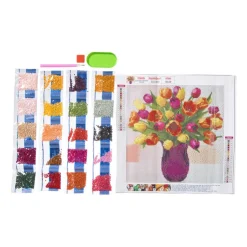 Xenos Diamond painting tulpen - 30x30 cm- Diamond Paintings