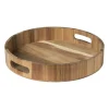 Xenos Dienblad acacia - naturel - ø30 cm- Dienbladen