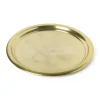 Xenos Dienblad goud - aluminium - ø38 cm- Dienbladen|Kaarsenplateaus