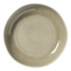 Xenos Diep bord fuji - beige - ø22x4 cm- Borden|Kerstservies