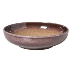 Xenos Diep bord Olivia - bordeauxrood/beige - ø20.3x5 cm- Borden