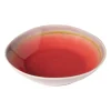 Xenos Diep bord Roots - rood/paars - ø20x5.4 cm- Borden