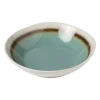 Xenos Diep bord Roots - turquoise - ø20x5.4 cm- Borden