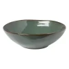 Xenos Diep bord Toscane - donkergroen - ø19 cm- Borden