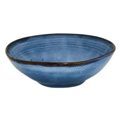 Xenos Diep bord Toscane - donkerblauw - ø19 cm- Borden