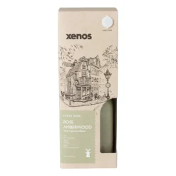 Xenos Diffuser rose amberwood - groen - ø7.7x11.8 cm- Kerstcadeaus|Geurstokjes
