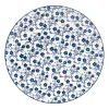 Xenos Dinerbord blue print - flowers - ⌀26 cm- Borden
