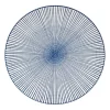 Xenos Dinerbord blue print - stripes - ⌀26 cm- Borden