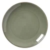 Xenos Dinerbord Emma - donkergroen - ø26.8x2.5 cm- Borden