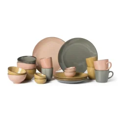 Xenos Dinerbord Emma - groen - ø26.5 cm- Borden