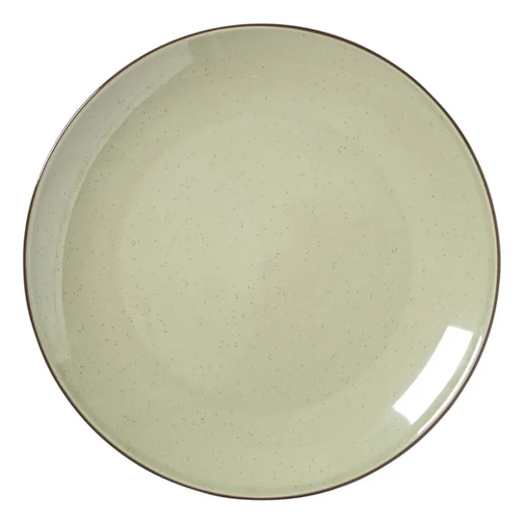 Xenos Dinerbord Emma - lichtgroen - ø26.8x2.5 cm- Borden