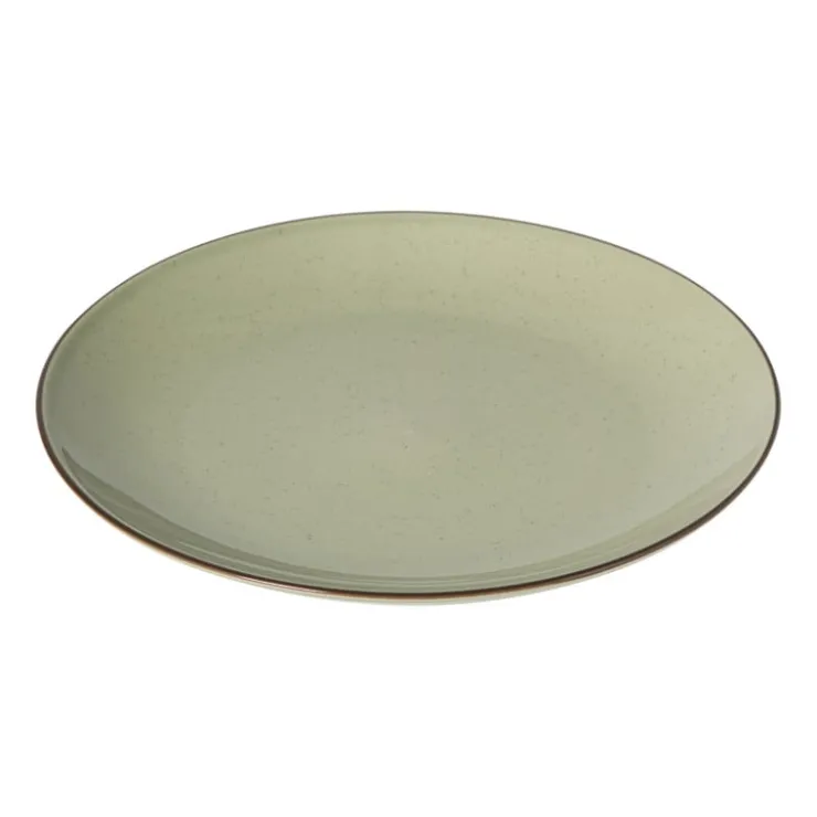 Xenos Dinerbord Emma - lichtgroen - ø26.8x2.5 cm- Borden