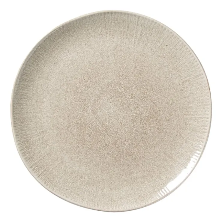 Xenos Dinerbord fuji - beige - ø27.5x2.4 cm- Borden|Kerstservies