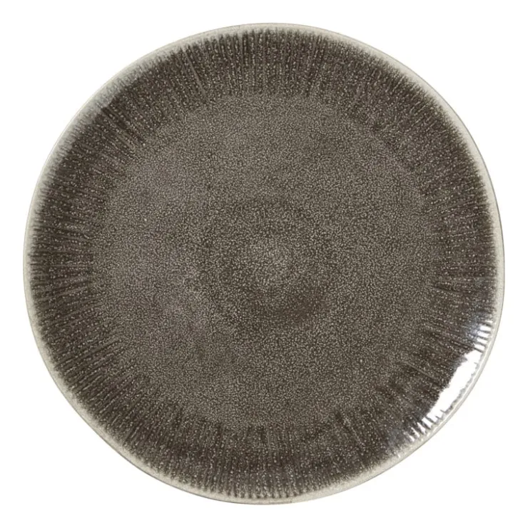 Xenos Dinerbord fuji - bruin - ø27.5x2.4 cm- Borden|Kerstservies