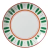 Xenos Dinerbord holly jolly - groen - ø26.8x2.8 cm- Borden