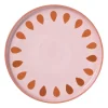 Xenos Dinerbord jolie - roze - ø25.5x2.3 cm- Borden