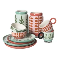 Xenos Dinerbord jolie - roze - ø25.5x2.3 cm- Borden