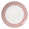 Xenos Dinerbord Mirna bloem - rood/wit - ø26.8x2.2 cm- Borden