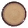 Xenos Dinerbord Olivia - bordeauxrood/beige - ø27.5x2.5 cm- Borden
