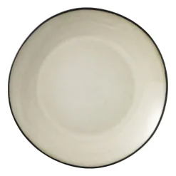 Xenos Dinerbord Roots - beige - ø27.5x3 cm- Borden