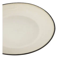 Xenos Dinerbord Roots - beige - ø27.5x3 cm- Borden