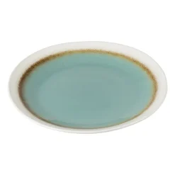 Xenos Dinerbord Roots - turquoise - ø27.5x3 cm- Borden