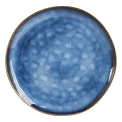 Xenos Dinerbord Toscane - donkerblauw - ø28 cm- Borden