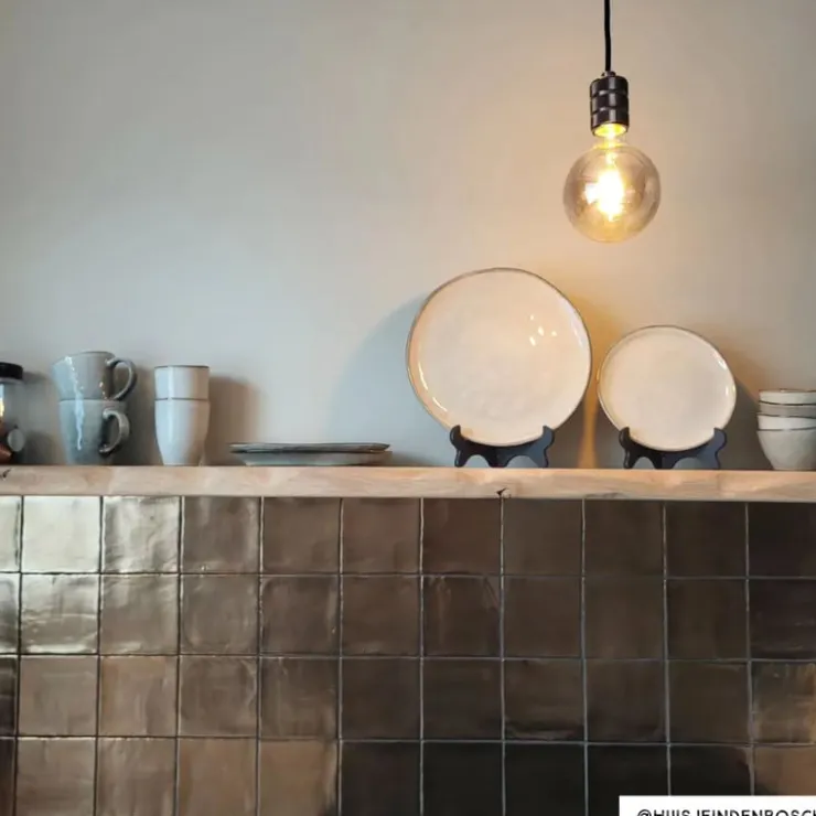 Xenos Dinerbord Toscane - wit - ø28 cm- Borden