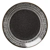 Xenos Dinerbord Yara - zwart - ⌀26.8 cm- Borden