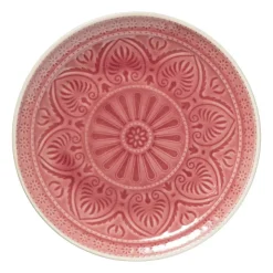 Xenos Dinerbord Yasmine - roze - 25.5 cm- Borden