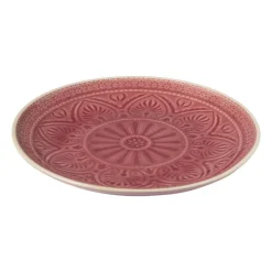 Xenos Dinerbord Yasmine - roze - 25.5 cm- Borden
