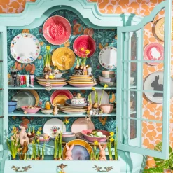 Xenos Dinerbord Yasmine - roze - 25.5 cm- Borden