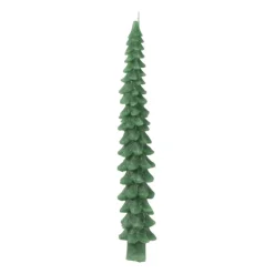 Xenos Dinerkaars groot - groen - ø4x25 cm- Dinerkaarsen