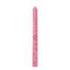 Xenos Dinerkaars marble - paars/roze - ø2.15x25 cm- Dinerkaarsen